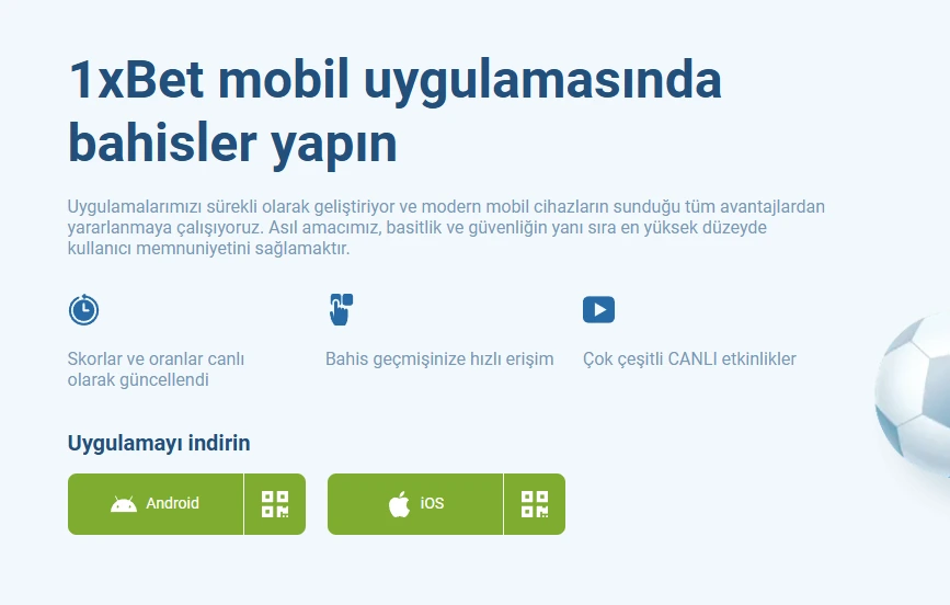 1xBet mobil indir